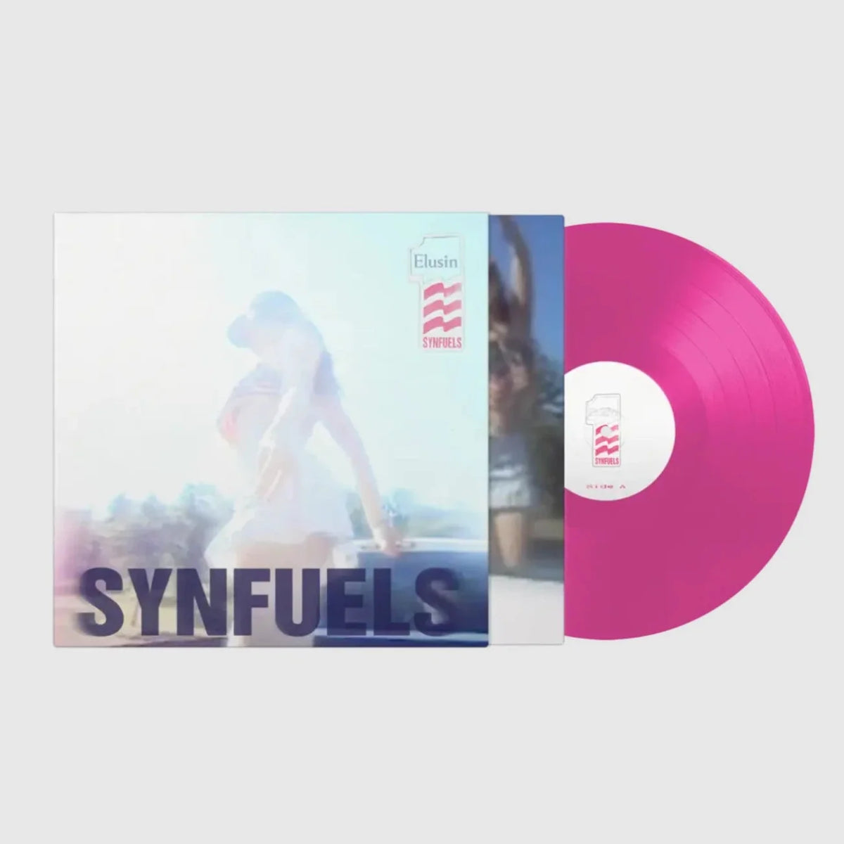 Elusin Synfuels limited edition pink vinyl LP mockup