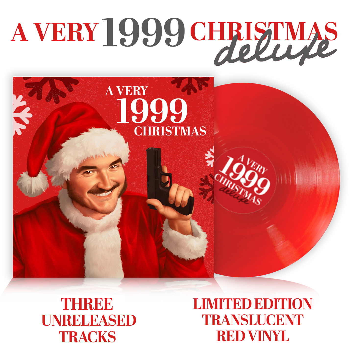 Jschlatt - A Very 1999 Christmas (Deluxe Edition) Limited Edition Red Vinyl Record LP