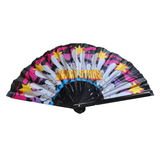 GRiZ Seven Stars Peace Hands foldable rave fan