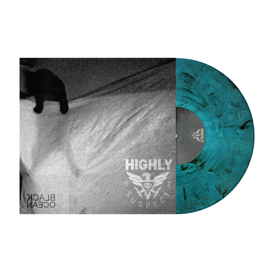 Highly Suspect Black Ocean Limited Edition Blue Smoke Vinyl Record LP mockup