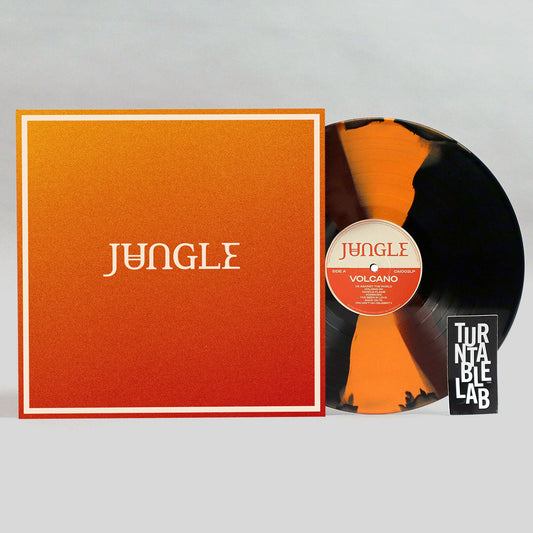 Jungle Volcano limited edition Molten black, orange vinyl LP Turntable Lab exclusive mockup