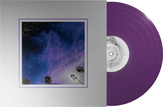 Look Outside Your Window self-titled limited edition clear purple vinyl LP mockup with cover