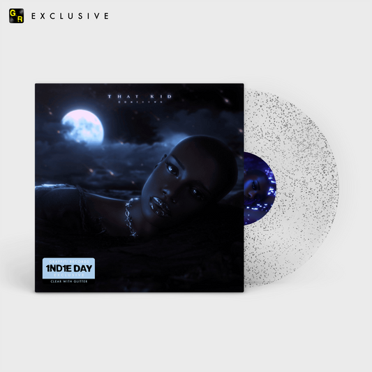 That Kid Comedown limited edition clear glitter 12 inch vinyl EP mockup