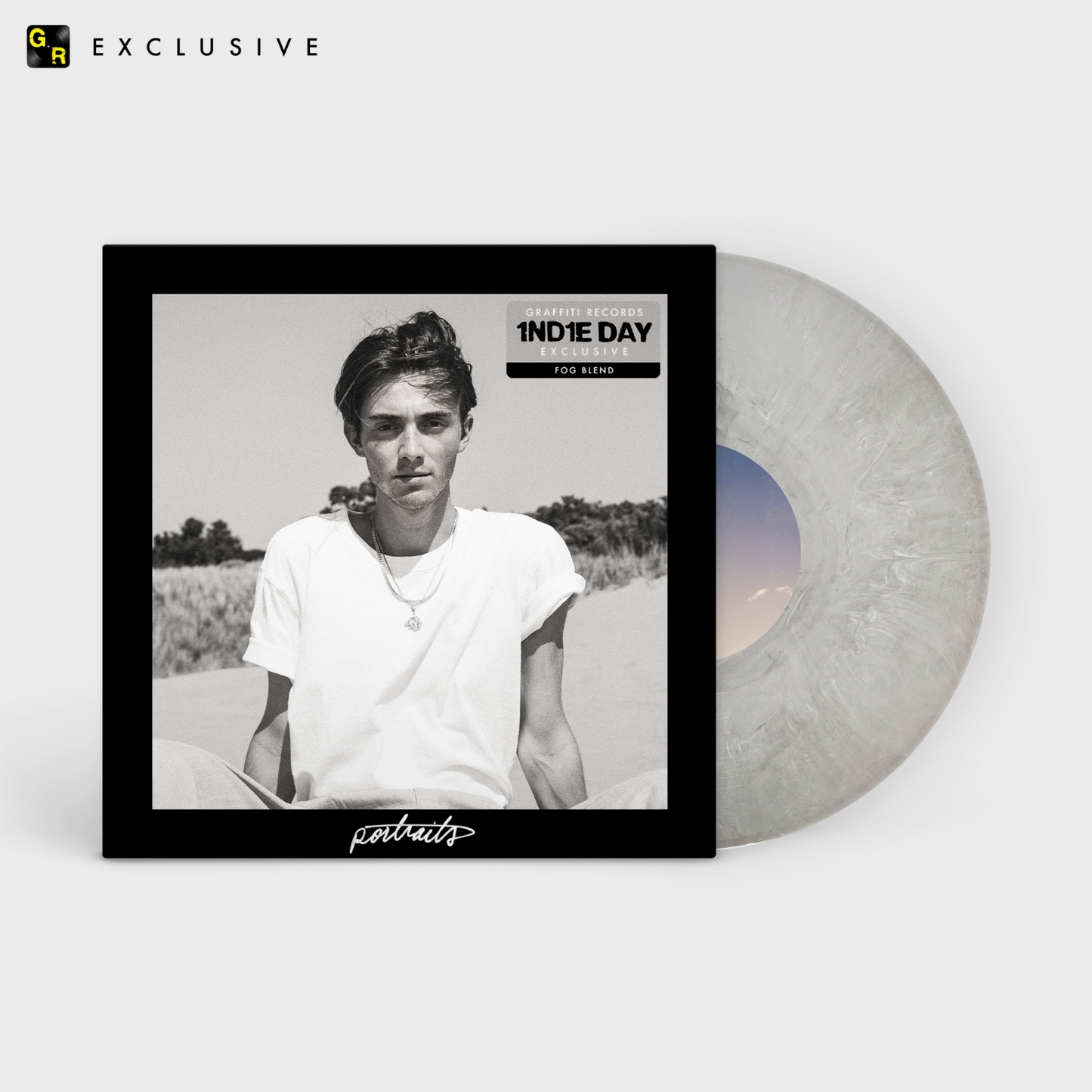 SIGNED Greyson Chance - Portraits Limited Edition Fog Blend Vinyl Record LP