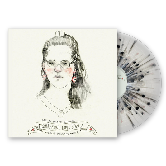 Nicole Dollanganger Ode To Dawn Wiener: Embarrassing Love Songs Limited Edition Splatter Vinyl Record LP mockup