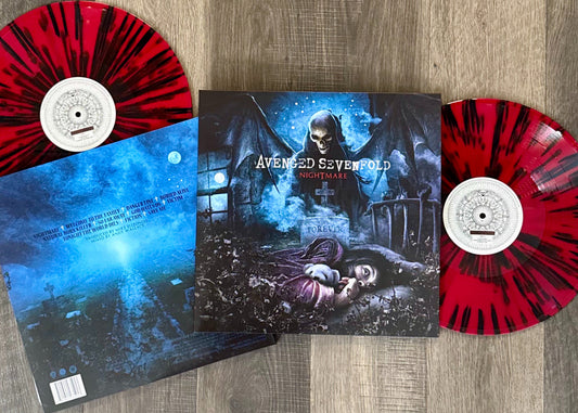 Avenged Sevenfold Nightmare limited edition A7X World exclusive red and black splatter vinyl 2LP