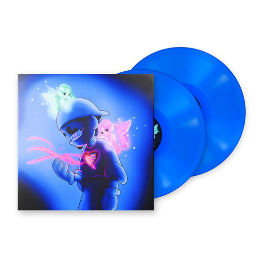 Omar Courtz Por Si Mañana No Estoy limited edition clear blue vinyl 2LP mockup