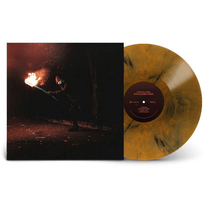 Virtual Riot - Stealing Fire Limited Edition Orange, Red Splatter Vinyl Record 2LP