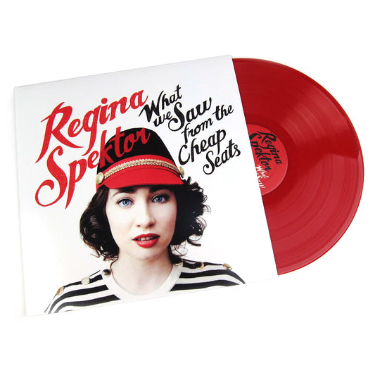 Regina Spektor What We Saw From The Cheap Seats Limited Edition Red Translucent Vinyl Record LP mockup