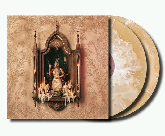 Melanie Martinez Hades limited edition white in ochre splatter vinyl 2LP mockup
