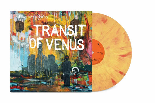 Three Days Grace Transit of Venus limited edition Solar Flare orange yellow vinyl LP mockup