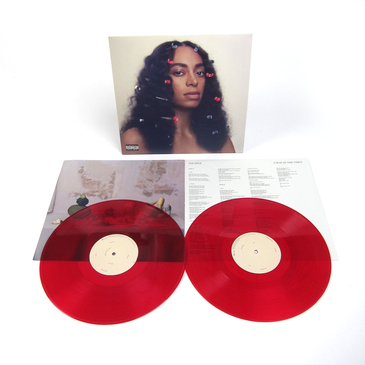 Solange A Seat At The Table Limited Edition Red Vinyl Record 2LP mockup