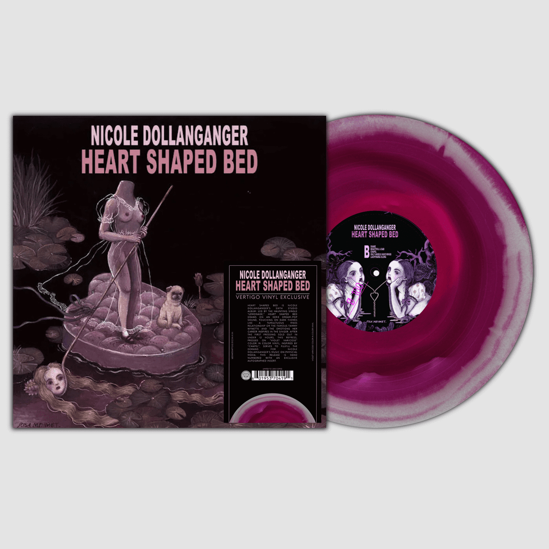 SIGNED Nicole Dollanganger - Heart Shaped Bed Limited Edition "Violet Vericose" Vinyl Record LP