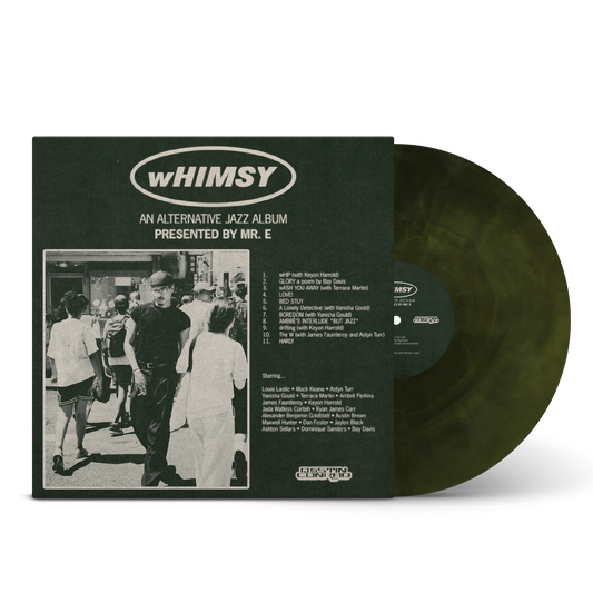 DESTIN CONRAD wHIMSY limited edition green gold galaxy vinyl LP mockup