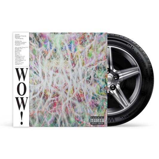 Between Friends WOW! limited edition tire picture disc vinyl LP mockup