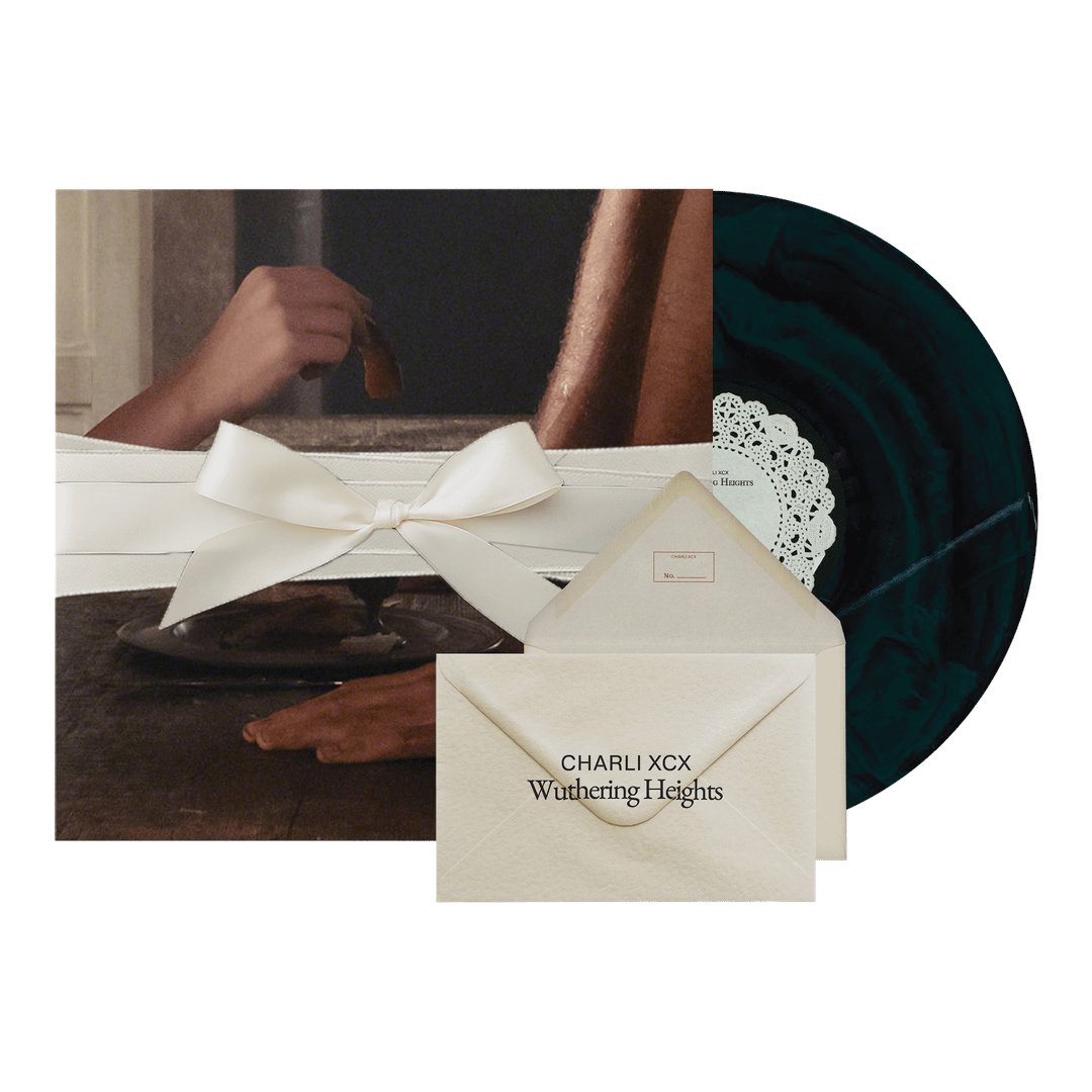 Charli XCX - Wuthering Heights Limited Collector's Edition Marbled Vinyl Record LP (with bow and envelope)