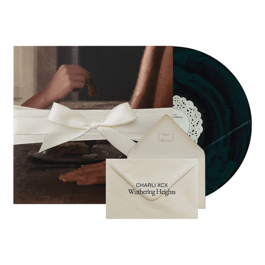 Charli XCX - Wuthering Heights Limited Collector's Edition Marbled Vinyl Record LP (with bow and envelope)