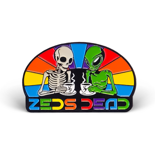 Zeds Dead Coffee Date alien enamel pin