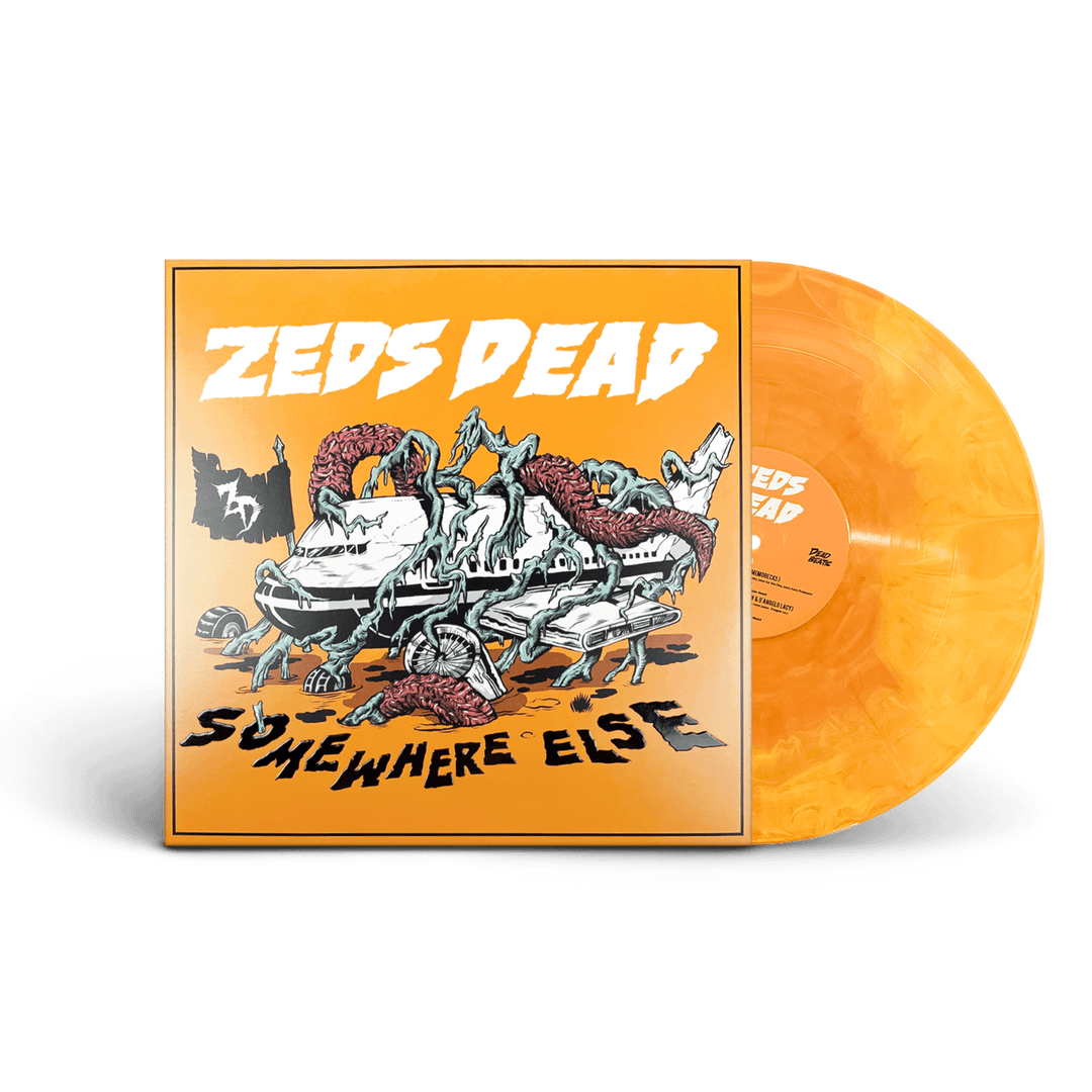 Zeds Dead - Somewhere Else Limited Edition Yellow-Orange Marbled 12" Vinyl Record EP