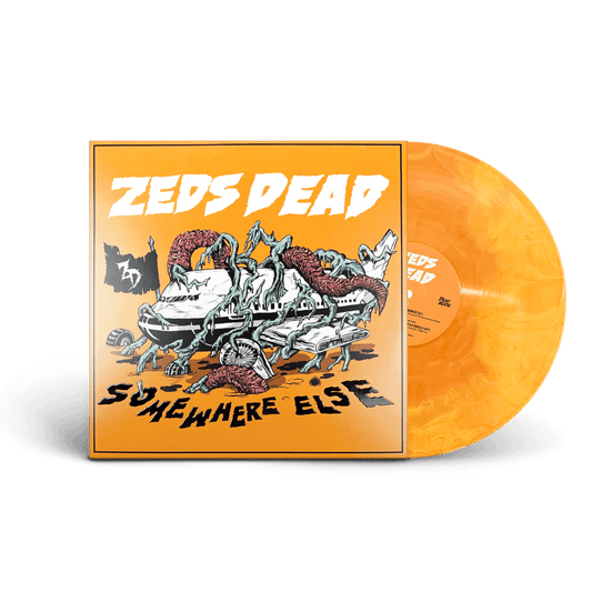 Zeds Dead - Somewhere Else Limited Edition Yellow-Orange Marbled 12" Vinyl Record EP